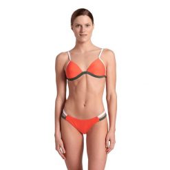 Strój kąpielowy damski dwuczęściowy bikini na basen plażę Arena Bikini. Czerwone bikini damskie Arena, s, bez wzorów. Za 99.99 zł.