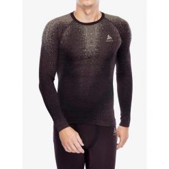 Bluza termoaktywna męska Odlo Performance Warm Blackcomb BL Top Crew Neck LS. Czerwone bielizna termoaktywna męska Odlo, m, bez wzorów, bez kaptura, narciarskie. Za 298.99 zł.