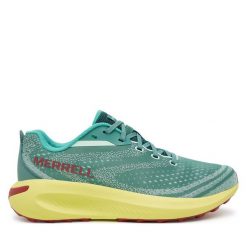 Buty do biegania Merrell. Zielone buty sportowe męskie Merrell, bez zapięcia, do biegania. Za 349.99 zł.