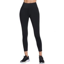 Rajstopy damskie Skechers Tempo 78 High Waisted Legging. Czarne legginsy damskie Skechers, bez wzorów, z nylonu. Za 249.99 zł.
