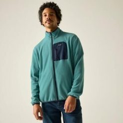 Męska bluza polarowa Frankie z zamkiem błyskawicznym. Zielone bluzy męskie Regatta, m, bez wzorów, z polaru, bez kaptura. Za 279.99 zł.