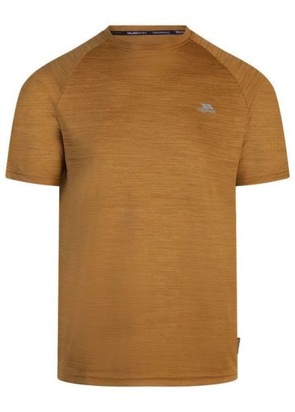 T-shirt Trespass Leecana. Brązowe t-shirty męskie Trespass, l, bez wzorów, z materiału, klasyczne, bez kołnierzyka. Za 71.45 zł.