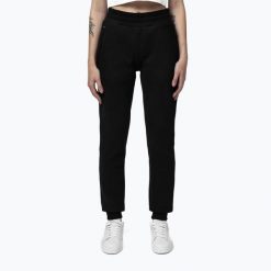 Spodnie damskie Pitbull Fiora Slim. Czarne spodnie materiałowe damskie PITBULL, l, bez wzorów, z bawełny. Za 169.99 zł.