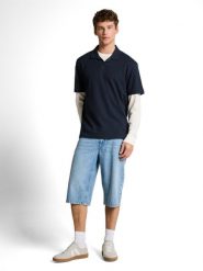 Tom Tailor Denim koszulka polo Mężczyźni Bawełna niebieski, XL. Niebieskie koszulki polo męskie Tom Tailor Denim, m, bez wzorów, z bawełny, bez ramiączek. Za 79.95 zł.