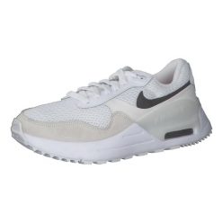 Buty do chodzenia damskie Nike Air Max System. Białe obuwie sportowe damskie Nike, bez wzorów, z materiału, trekkingowe, nike air max. Za 522.35 zł.