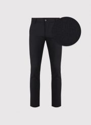 PAKO LORENTE – Męskie czarne spodnie. Czarne spodnie materiałowe męskie Pako Lorente, l, bez wzorów, z elastanu, casualowe. Za 249.99 zł.