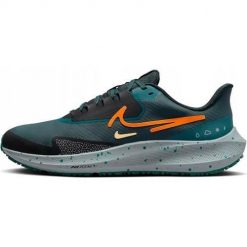 Buty do biegania męskie Nike Air Zoom Pegasus 39 Shield. Niebieskie buty sportowe męskie Nike, z gumy, bez zapięcia, do biegania. Za 676.00 zł.