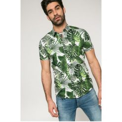 Medicine - Koszula City Jungle. Szare koszule męskie MEDICINE, z bawełny, z klasycznym kołnierzykiem, z krótkim rękawem. W wyprzedaży za 39.90 zł.