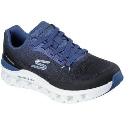 Buty sportowe męskie Skechers Glide step Pro waverra. Niebieskie buty sportowe męskie Skechers, bez zapięcia, na fitness i siłownię. Za 390.00 zł.
