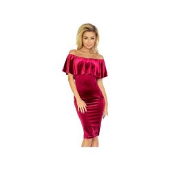 SUKIENKA HISZPAN BORDO. Czerwone sukienki damskie Dressroad, z poliesteru. Za 157.05 zł.