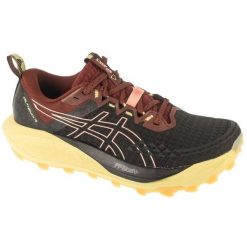 Buty do biegania Asics Gel-Trabuco 13 W 1012B768-002 czarne. Czarne obuwie sportowe damskie bez wzorów, z gumy, do biegania. Za 859.28 zł.