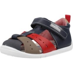 Sandały TITANITOS B500 EVO Niebieski. Niebieskie sandały męskie TITANITOS, ze skóry, bez zapięcia. Za 182.99 zł.