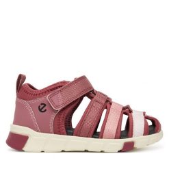Sandały ECCO. Czerwone sandały dziewczęce ecco, bez zapięcia. Za 249.99 zł.