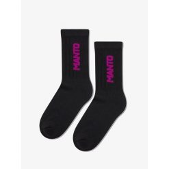 MANTO skarpety LOGOTYPE 25 czarne. Czarne skarpety damskie Manto, bez wzorów. Za 49.99 zł.