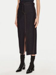 Max Mara Leisure Spódnica jeansowa Breda 2426776058 Granatowy Regular Fit. Niebieskie spódnice damskie Max Mara Leisure, xs, bez wzorów, z jeansu. Za 479.99 zł.