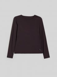 4F Longsleeve treningowy slim szybkoschnący damski - brązowy XS. Brązowe koszulki sportowe damskie 4f, xs, bez wzorów, z materiału, bez kołnierzyka, bez ramiączek, na fitness i siłownię. Za 99.99 zł.