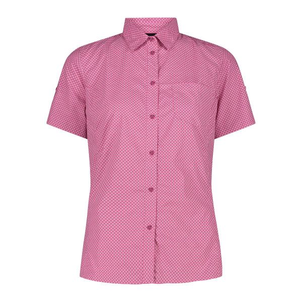 Koszula damska turystyczne CMP 34S6316. Czerwone koszule damskie CMP, l, bez wzorów, sportowe, bez kołnierzyka, bez ramiączek. W wyprzedaży za 134.99 zł.