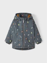 NAME IT Kurtka przejściowa 13220350 Szary Regular Fit. Szare kurtki i płaszcze dla chłopców Name it, bez wzorów, z syntetyku, bez kaptura. Za 199.99 zł.