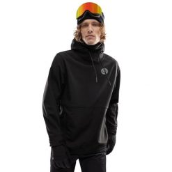 Kurtka snowboardowa męska W1 Skywalk. Czarne kurtki snowboardowe męskie SIROKO, l, bez wzorów, z softshellu, bez kaptura, narciarskie. W wyprzedaży za 273.00 zł.
