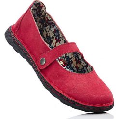 Baleriny skórzane bonprix czerwony. Czerwone baleriny damskie bonprix. Za 59.99 zł.