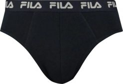 Slipy męskie Fila 1-pak Czarne. Białe slipki męskie 661, m, bez wzorów, z bawełny. Za 54.70 zł.