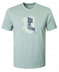 Bawełniana, Męska Koszulka (T-Shirt) - Pako Jeans - Blada Mięta, Nadruk. T-shirty męskie Pako Jeans, l, bez wzorów, z bawełny, casualowe, bez kołnierzyka. Za 75.00 zł.