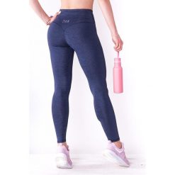 Granatowe legginsy sportowe damskie 2skin PUSH UP DARK NIGHT. Niebieskie obuwie sportowe damskie 2SkIN, bez wzorów, z elastanu, na fitness i siłownię. Za 62.99 zł.