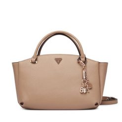Torebka Guess. Brązowe torebki do ręki damskie Guess, z aplikacjami, klasyczne, bez dodatków. Za 584.99 zł.