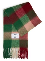Verb To Do tkany szalik Kobiety Sztuczne włókno zielony|czerwony, ONE SIZE. Czerwone szaliki i chusty damskie Verb To Do, na zimę, z aplikacjami, z włókna, eleganckie. Za 139.95 zł.