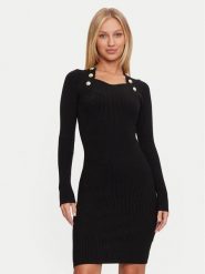 Guess Sukienka koktajlowa 4BGK01 5613Z Czarny Bodycon Fit. Czarne sukienki damskie Marciano Guess, z aplikacjami, z wiskozy, wizytowe, bez kołnierzyka, bez ramiączek, bodycon. Za 599.99 zł.