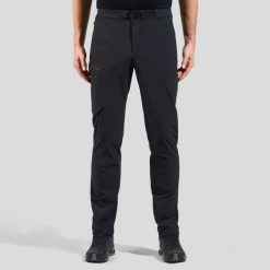 Spodnie tech. męskie Odlo Pants regular length ASCENT. Czarne spodnie snowboardowe męskie Odlo, m, bez wzorów, z elastanu, narciarskie. Za 491.70 zł.
