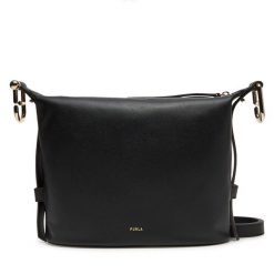 Torebka Furla. Czarne listonoszki damskie Furla, bez wzorów, bez dodatków. Za 1,149.00 zł.