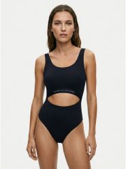 Tommy Hilfiger Strój kąpielowy UW0UW06367 Granatowy. Niebieskie kostiumy jednoczęściowe damskie Tommy Hilfiger, xs, bez wzorów, z syntetyku. Za 369.99 zł.