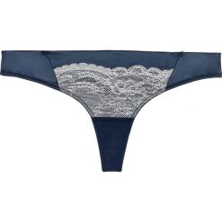 Stringi bonprix ciemnoniebieski. Niebieskie stringi damskie bonprix, z bawełny. Za 34.99 zł.