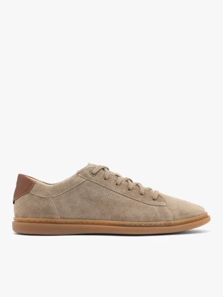 Szaro-brązowe sznurowane półbuty. Szare buty sportowe męskie Ryłko, z materiału, bez zapięcia. Za 449.99 zł.