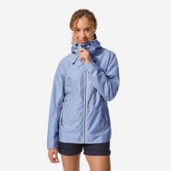 Kurtka żeglarska damska Decathlon Sailing 100. Niebieskie kurtki sportowe damskie Decathlon, m, bez wzorów, z materiału, bez kaptura, żeglarskie. Za 129.99 zł.