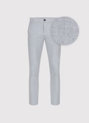 PAKO LORENTE – gładkie jasnoszare spodnie. Szare spodnie materiałowe męskie Pako Lorente, l, bez wzorów, z elastanu, casualowe. Za 249.99 zł.
