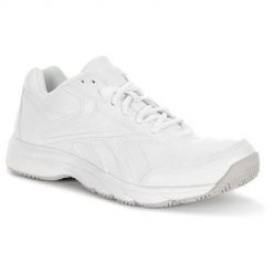 Buty do biegania męskie Reebok Workn Cushion. Białe buty sportowe męskie Reebok, z materiału, bez zapięcia, do biegania. Za 381.00 zł.