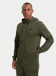 EA7 Emporio Armani Bluza 8NPM33 PJVRZ U7014 Zielony ciemny Regular Fit. Zielone bluzy męskie EA7 Emporio Armani, m, bez wzorów, z bawełny, bez kaptura. Za 489.99 zł.