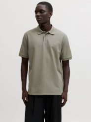 Jack & Jones koszulka polo Mężczyźni zielony, L. Zielone koszulki polo męskie Jack & Jones, l, bez wzorów, eleganckie, bez ramiączek. Za 79.95 zł.