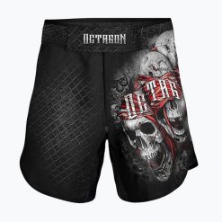 Spodenki treningowe męskie Octagon The Rules MMA. Czarne krótkie spodenki sportowe męskie OCTAGON, m, bez wzorów. Za 149.99 zł.