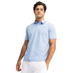 Męska tenisowa koszulka polo pique sport.tennis Siroko Slice Light Blue. Niebieskie koszulki polo męskie SIROKO, m, bez wzorów, bez kołnierzyka, bez ramiączek, tenisowe. Za 211.00 zł.
