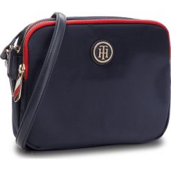 Torebka TOMMY HILFIGER - Poppy Crossover AW0AW05648 413. Niebieskie listonoszki damskie Tommy Hilfiger, z materiału. Za 299.00 zł.