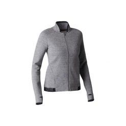 Bluza na zamek Gym & Pilates 520 damska. Czarne bluzy damskie DOMYOS, m, bez wzorów, z bawełny, bez kaptura. Za 109.99 zł.