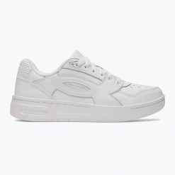 Buty treningowe damskie Under Armour Flex white/white/distant gray. Białe obuwie sportowe damskie Under Armour, bez wzorów, na fitness i siłownię. Za 399.99 zł.