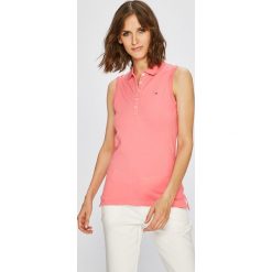 Tommy Hilfiger - Top. Różowe topy damskie Tommy Hilfiger, z bawełny, bez rękawów. Za 249.90 zł.
