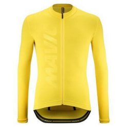 Koszulka termiczna Mavic Aksium. Żółte bluzy męskie MAVIC, bez wzorów, z jersey, bez kołnierzyka, bez ramiączek, rowerowe. W wyprzedaży za 362.75 zł.
