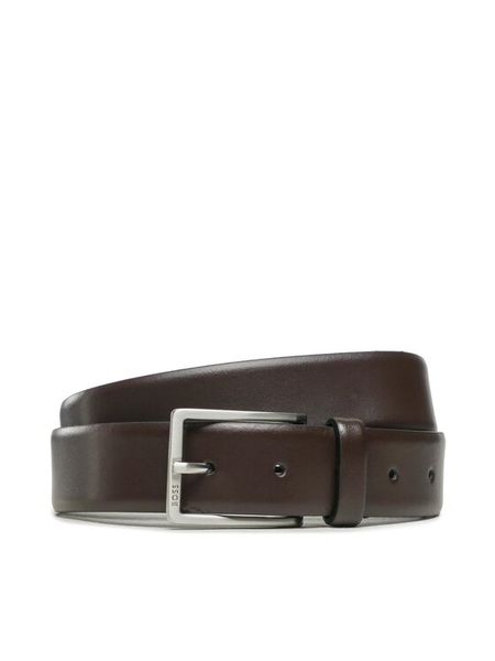 Boss Pasek Męski 50491834 Brązowy. Brązowe paski damskie Boss, bez wzorów, ze skóry. Za 195.99 zł.