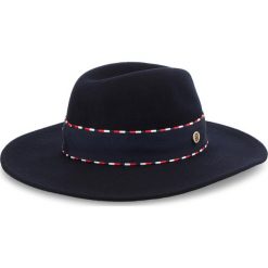 Kapelusz TOMMY HILFIGER - Corp Detail Fedora AW0AW06017 901. Niebieskie czapki i kapelusze damskie Tommy Hilfiger, z materiału. Za 299.00 zł.