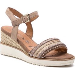 Espadryle TAMARIS - 1-28243-22 Mud 374. Szare klapki damskie Tamaris, bez wzorów, z materiału, bez obcasa, na obcasie, bez zapięcia. W wyprzedaży za 199.00 zł.